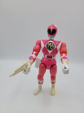 1994 Bandai Power Rangers Pink Ranger Karate Action Kim 8in MMPR Figure